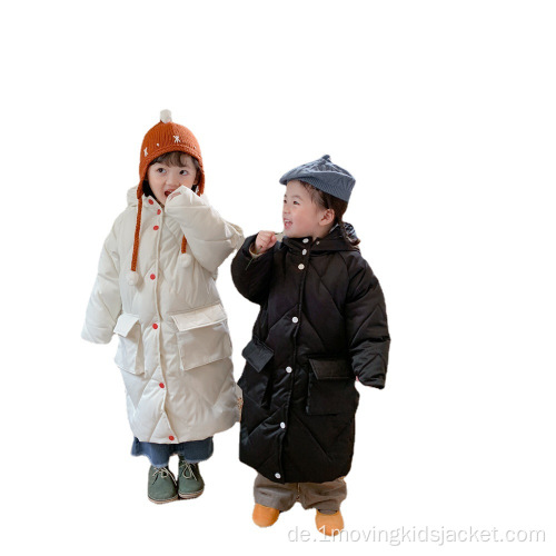 Kinder wattierte Jacke verlängert